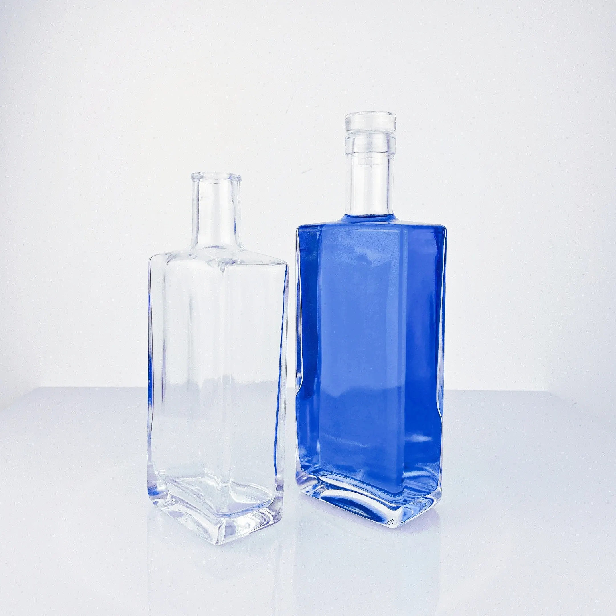 500ml 700ml 롱아일랜드 유리병 (진/위스키/보드카용, 코크 포함)